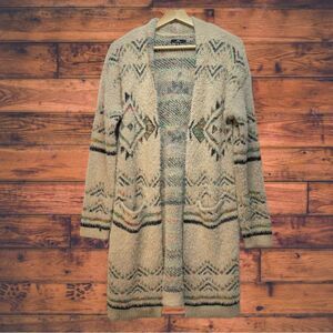 My Michelle Patterned Cardigan - Cream and Black